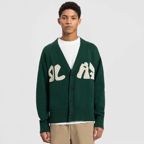 Olaf Cardigan Donker Groen