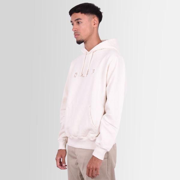 Olaf Chainstitch Hoodie Off White