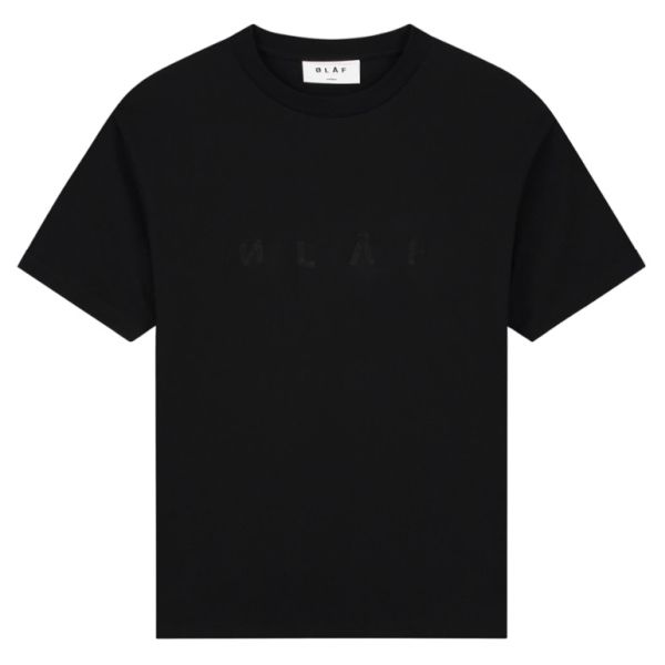 Olaf Chainstitch T-shirt Zwart