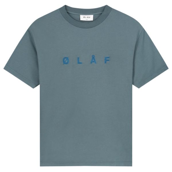 Olaf Chainstitch T-shirt Blauw