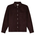 Olaf Corduroy Boxy Overshirt Donker Bruin