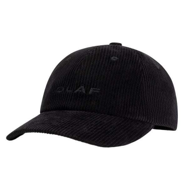 Olaf Corduroy Cap Zwart