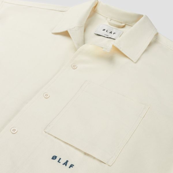 Olaf Cotton Linen Overhemd Off White