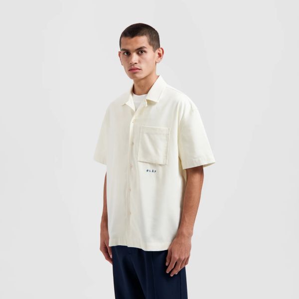 Olaf Cotton Linen Overhemd Off White