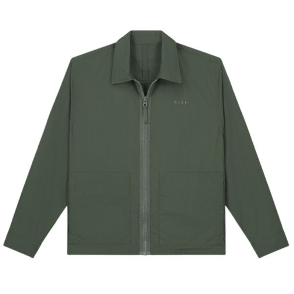 Olaf Crinkle Nylon Jack Donker Groen