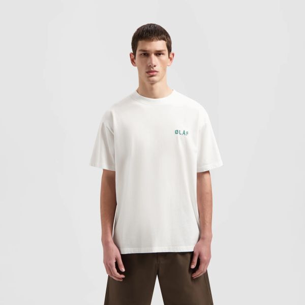 Olaf Cross Stitch T-shirt Wit