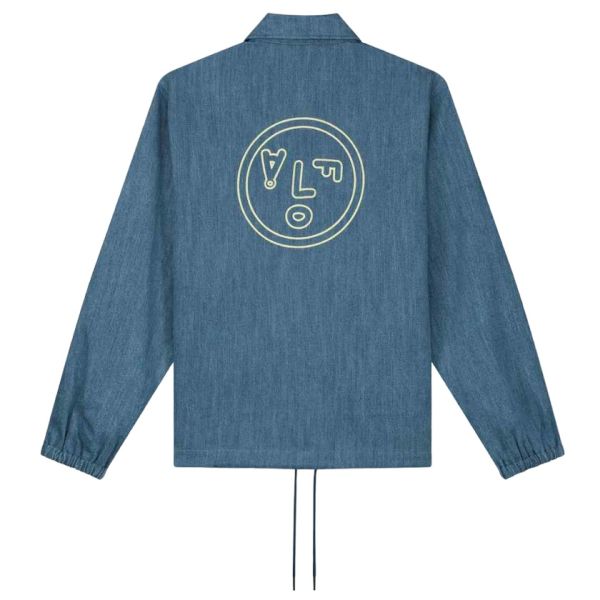 Olaf Denim Coach Jas Blauw