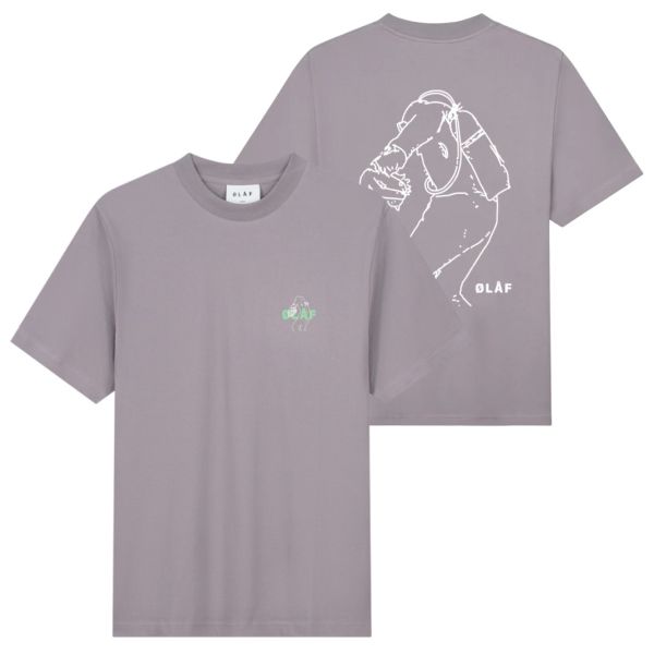 Olaf Diver T-shirt Paars/Grijs