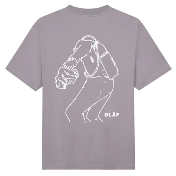 Olaf Diver T-shirt Paars/Grijs