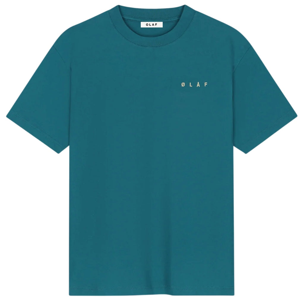 Olaf Dotted Face T-shirt Blauw