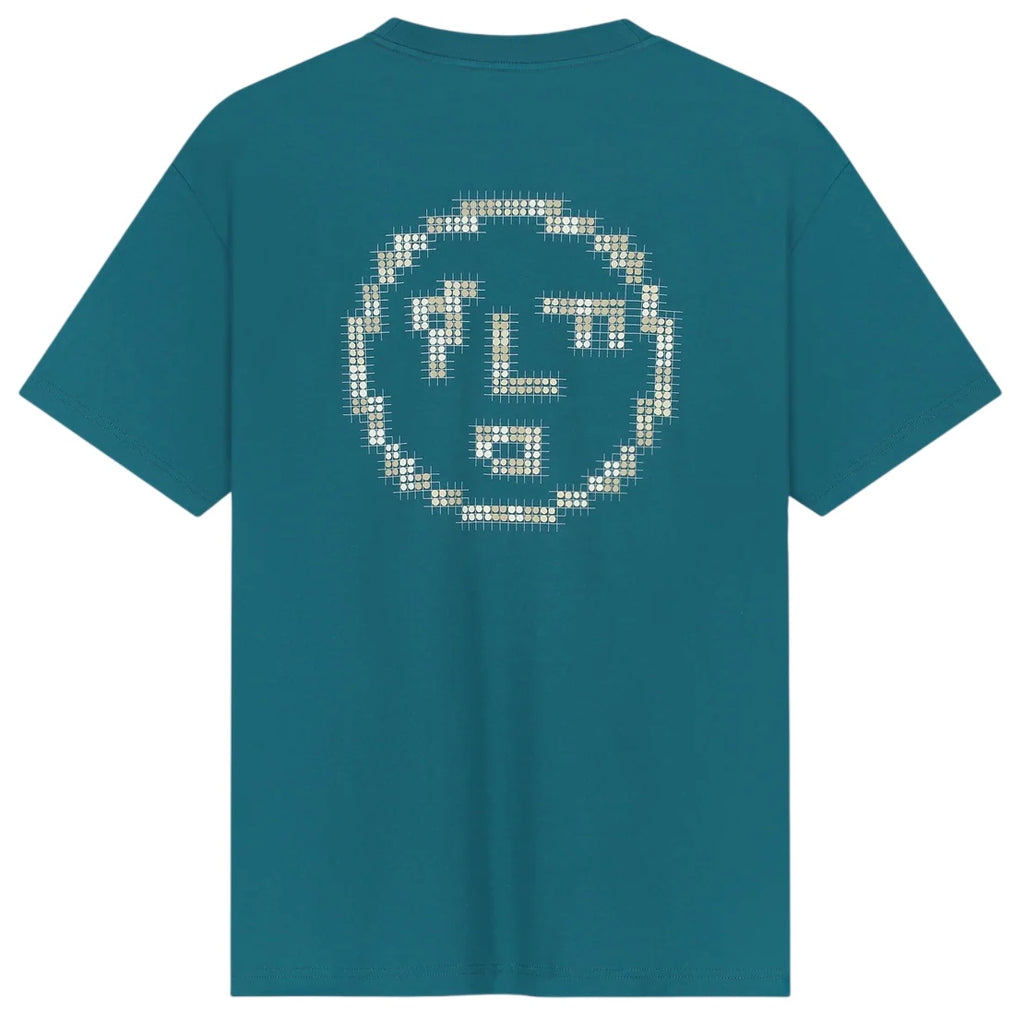 Olaf Dotted Face T-shirt Blauw