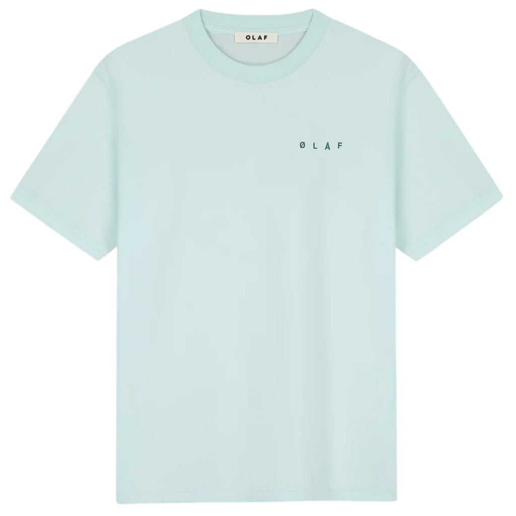 Olaf Dotted Face T-shirt Licht Blauw