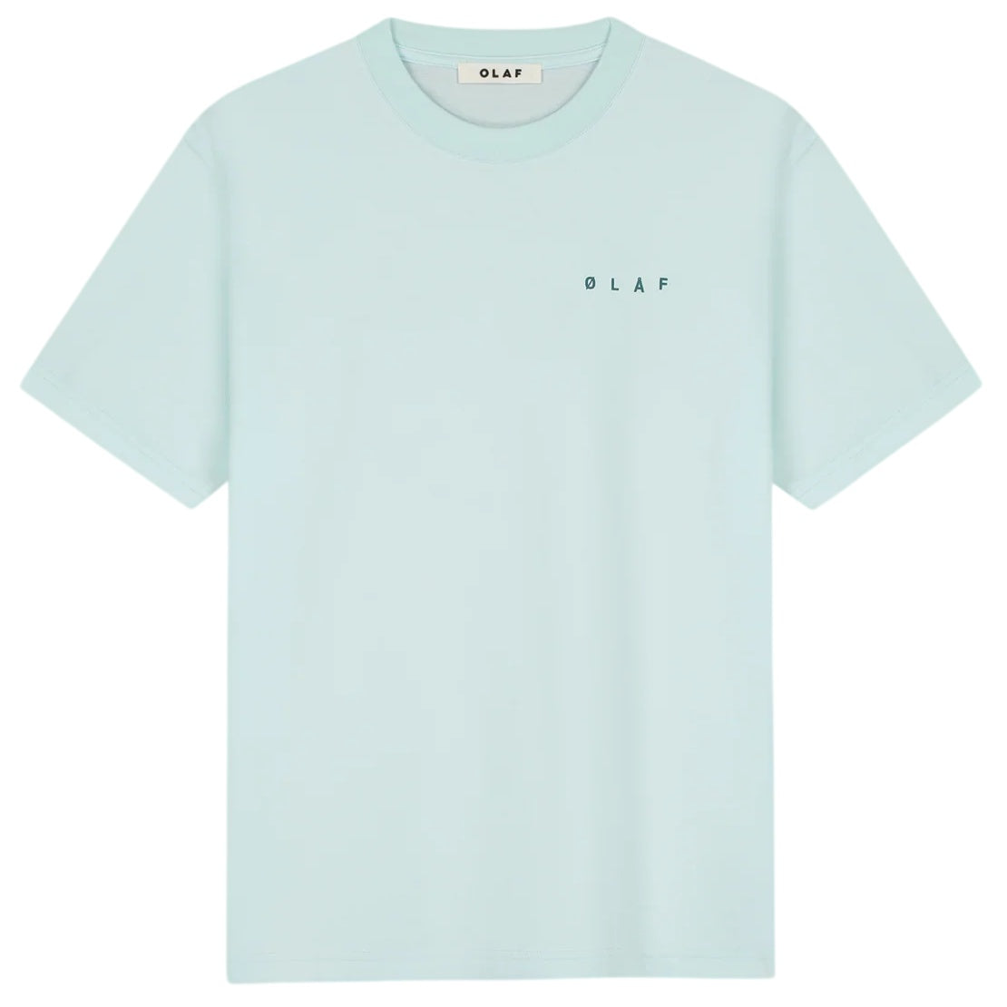 Olaf Dotted Face T-shirt Licht Blauw