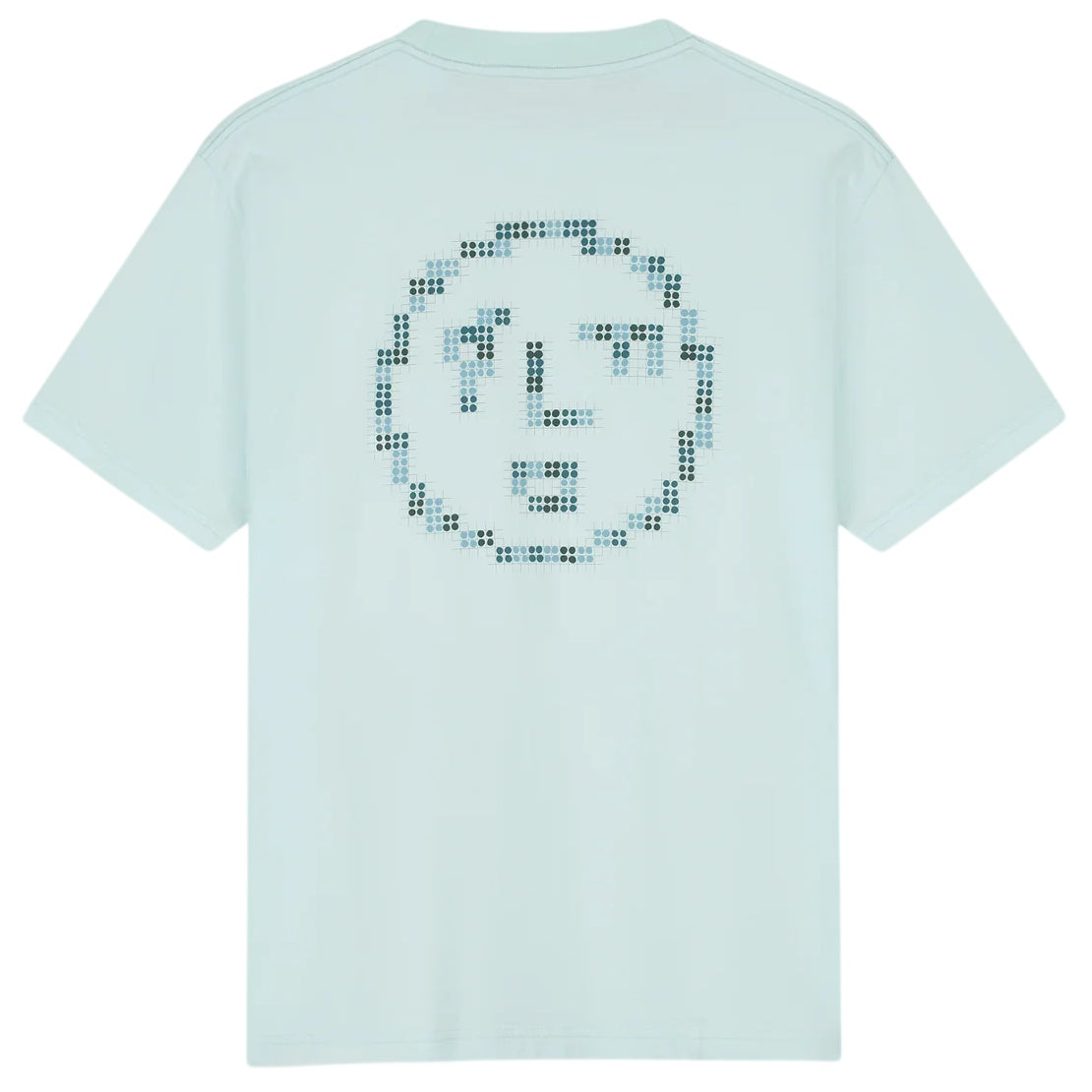Olaf Dotted Face T-shirt Licht Blauw