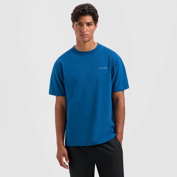 Olaf Drift Logo T-shirt Blauw
