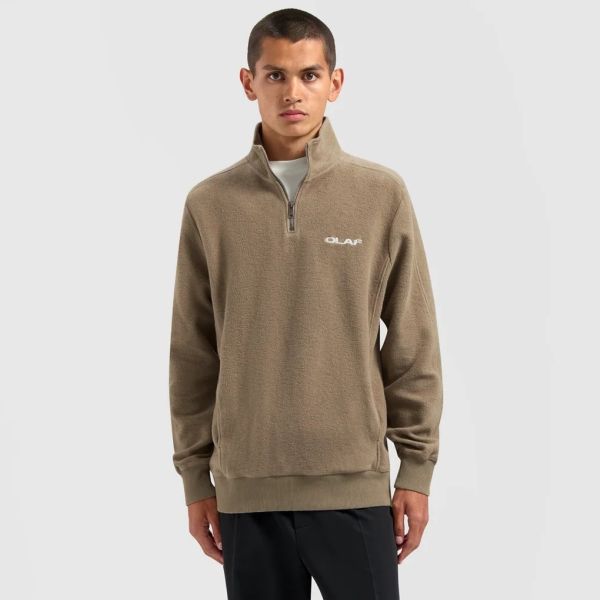 Olaf Drift Zip Mock Sweater Bruin