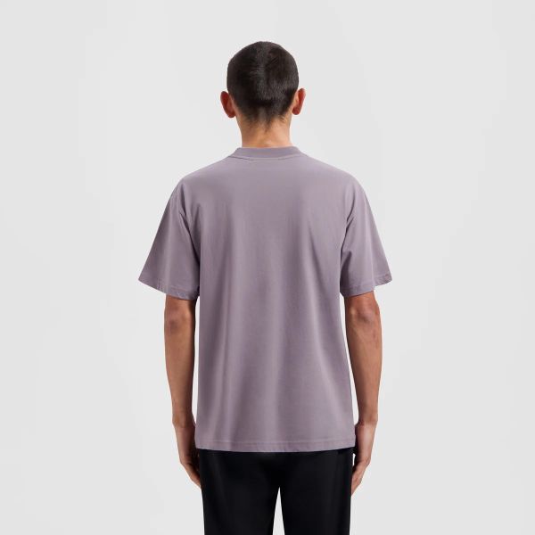 Olaf Dual Logo T-shirt Paars/Grijs