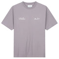 Olaf Dual Logo T-shirt Paars/Grijs