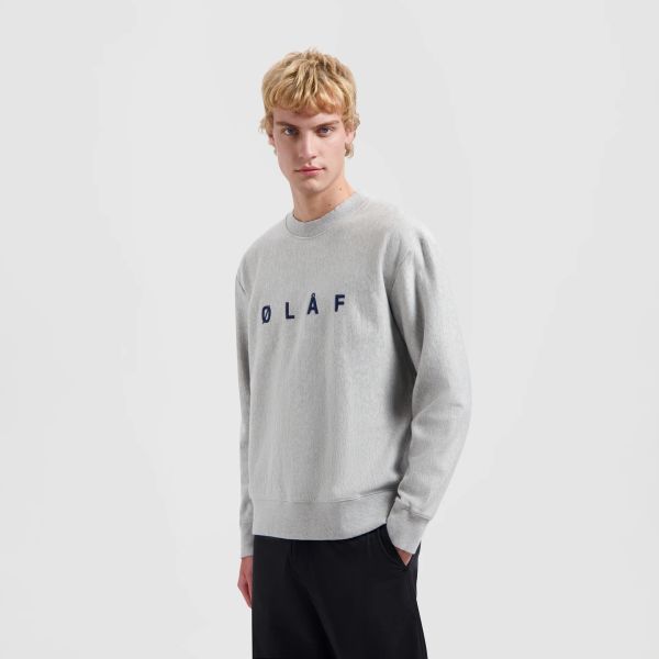 Olaf Embroidery Sweater Grijs