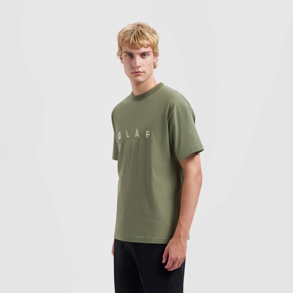 Olaf Embroidery T-shirt Groen