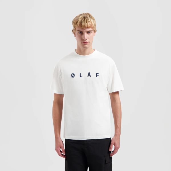 Olaf Embroidery T-shirt Wit