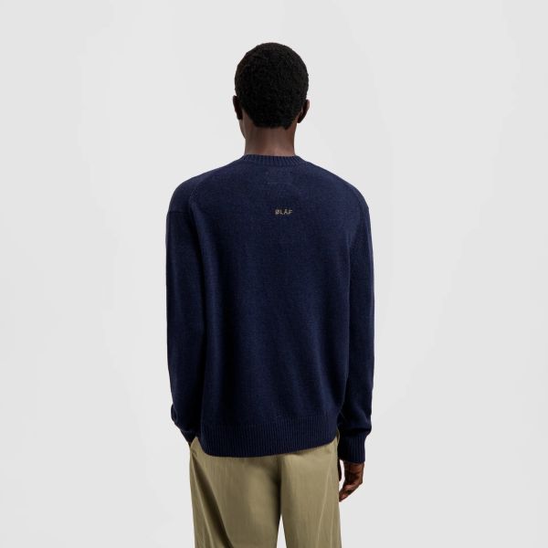 Olaf Essential Knitted Sweater Navy