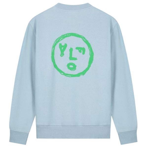 Olaf Face Crayon Sweater Licht Blauw