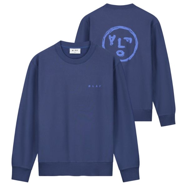 Olaf Face Crayon Sweater Paars