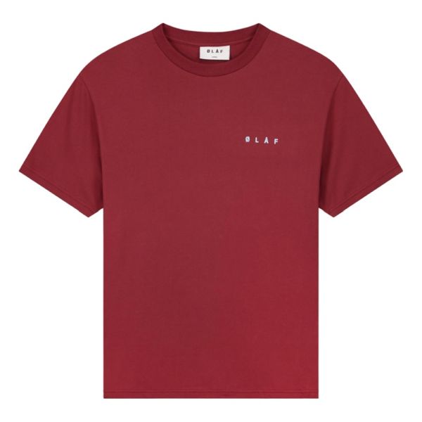 Olaf Face T-shirt Bordeaux