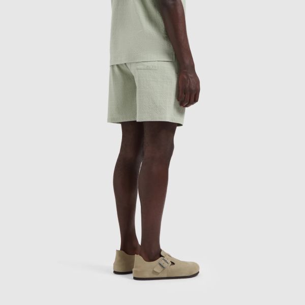 Olaf Fine Check Korte Broek Licht Groen