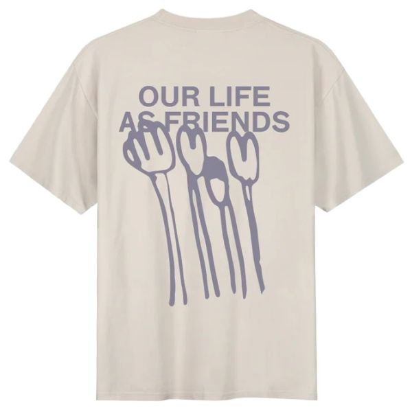 Olaf Flower Poster T-shirt Beige