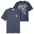 Olaf Flower Poster T-shirt Navy