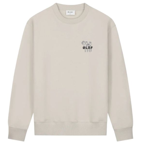 Olaf Flower Poster Sweater Beige