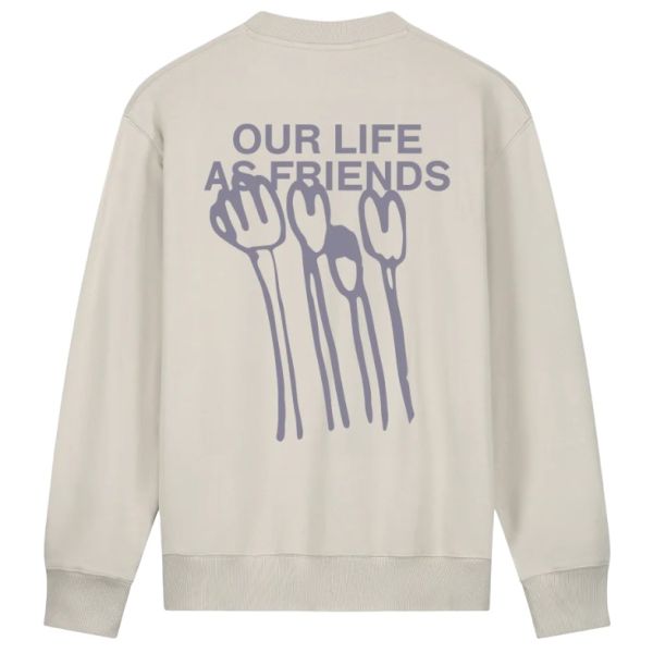 Olaf Flower Poster Sweater Beige