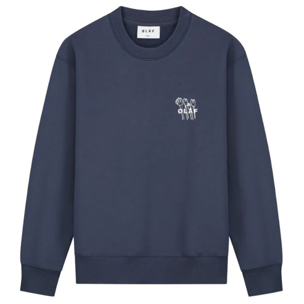 Olaf Flower Poster Sweater Navy