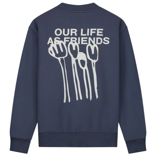 Olaf Flower Poster Sweater Navy