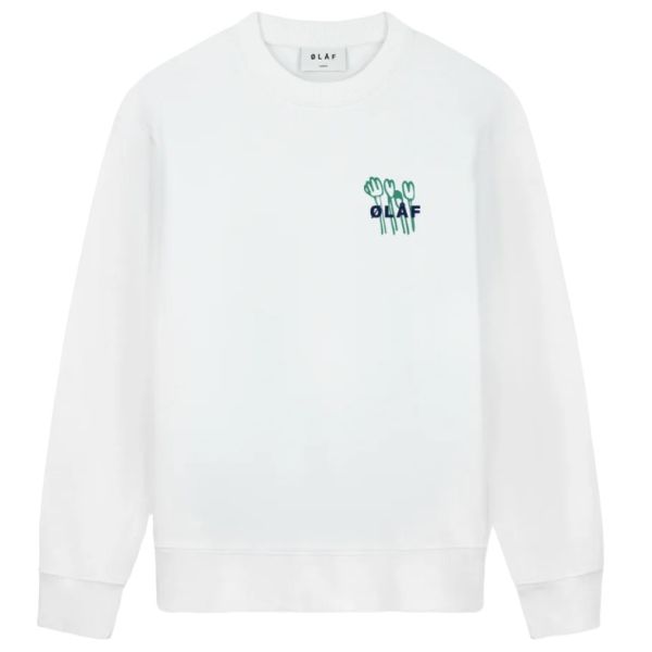 Olaf Flower Poster Sweater Wit