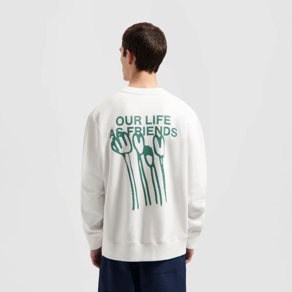 Olaf Flower Poster Sweater Wit