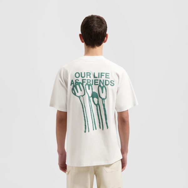 Olaf Flower Poster T-shirt Wit