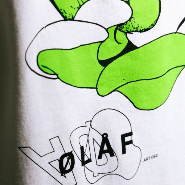 Olaf Funghi T-shirt Wit