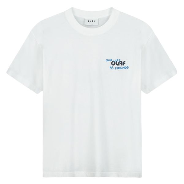 olaf grass t-shirt wit