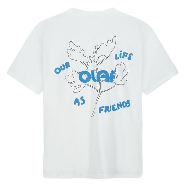 olaf grass t-shirt wit