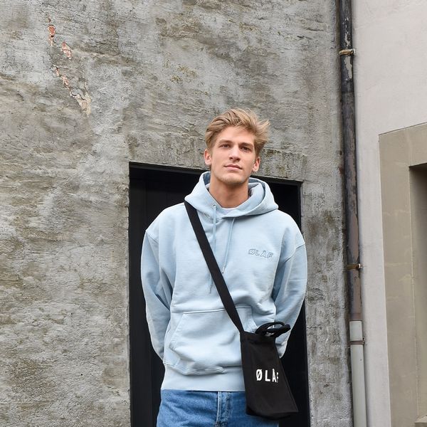 Olaf Heavyweight Studio Hoodie Licht Blauw