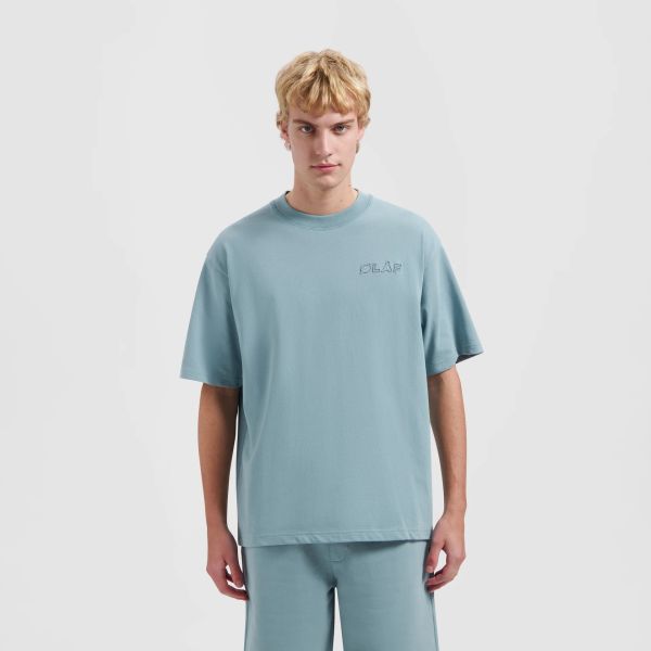 Olaf Heavyweight Studio T-shirt Blauw