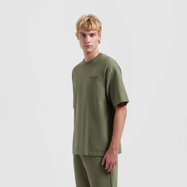 Olaf Heavyweight Studio T-shirt Groen