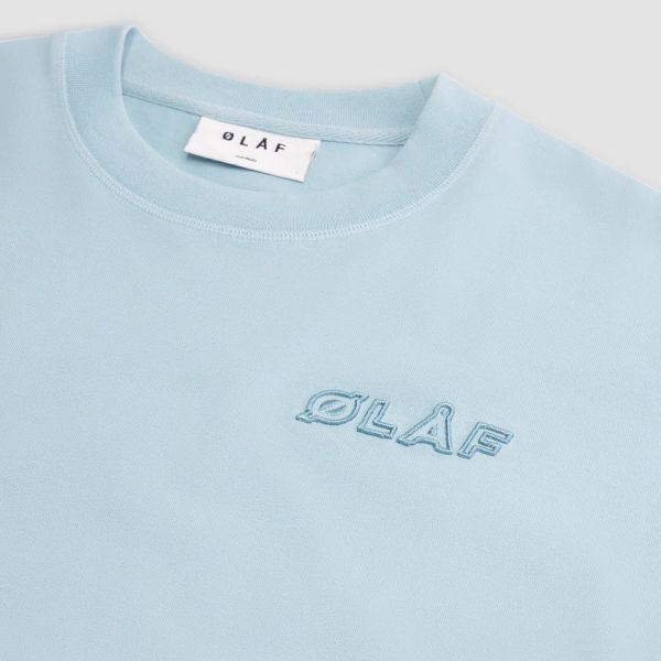 Olaf Heavyweight Studio T-shirt Licht Blauw