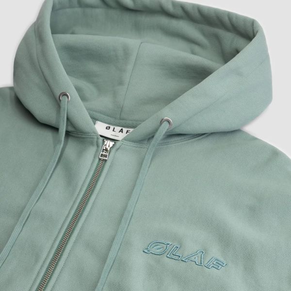 Olaf Heavyweight Studio Zip Up Vest Groen