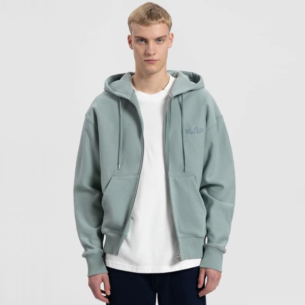 Olaf Heavyweight Studio Zip Up Vest Groen