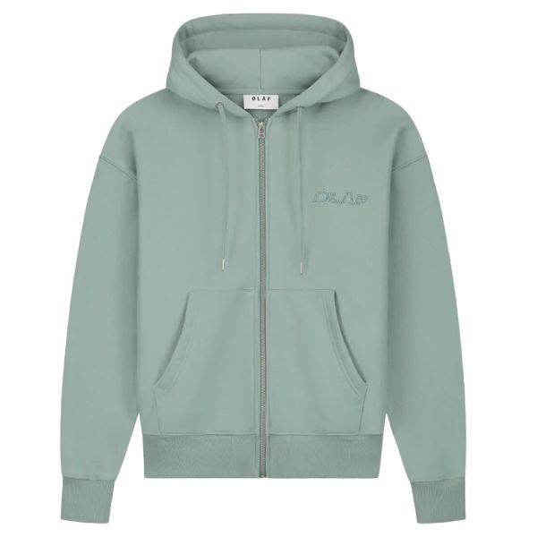 Olaf Heavyweight Studio Zip Up Vest Groen