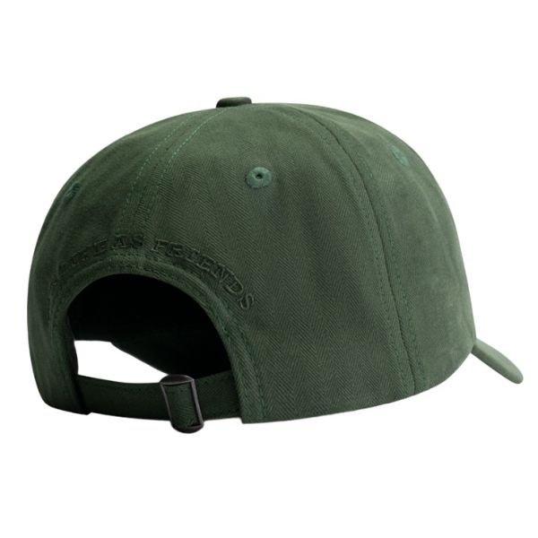Olaf Herringbone Cap Donker Groen